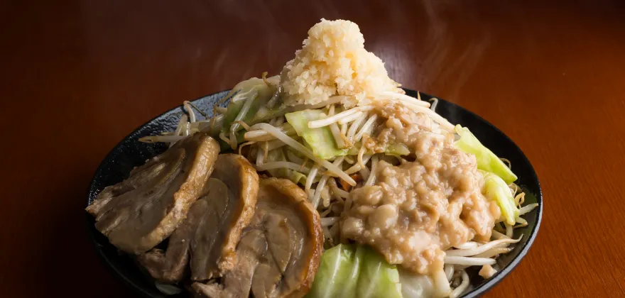 二郎系の野菜炒め丼